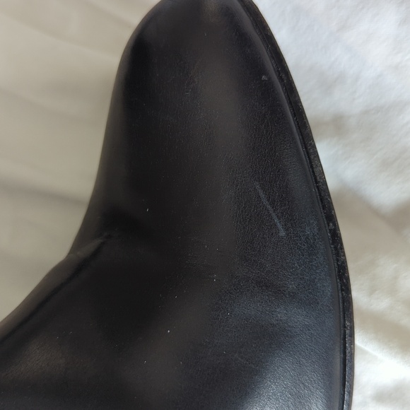 Cole Haan Black Leather Ankle Boots with Buckle - Picture 11 of 14